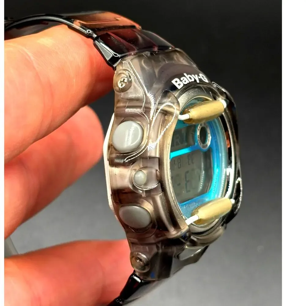 Casio Baby-G BG-169R-8B Translucent Gray Digital Data Bank 200M Women’s Watch